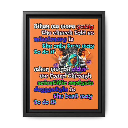 doggystyle - framed canvas art (crusta)
