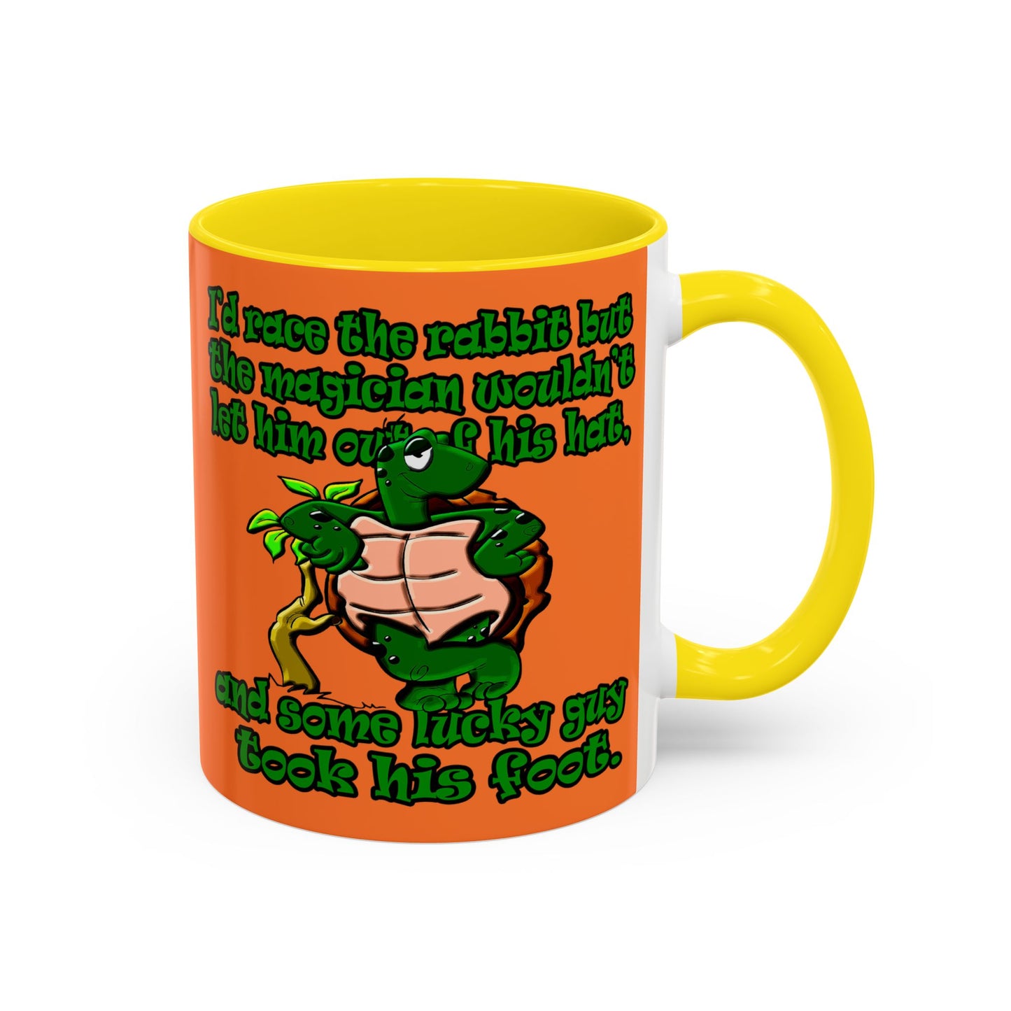 turtle race - Accent Mug (crusta)