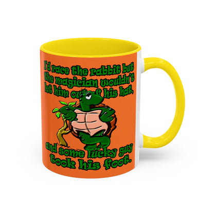 turtle race - Accent Mug (crusta)