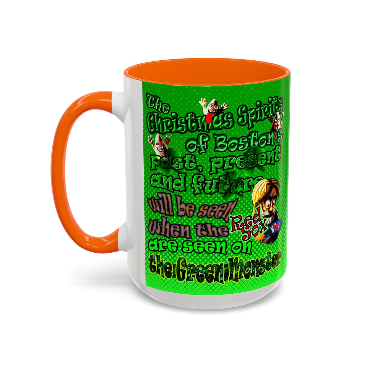 christmas spirits of boston - Accent Mug (logo green)