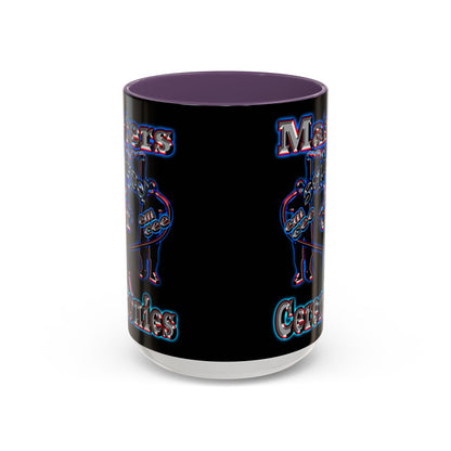 em cee squared - Accent Mug (black)