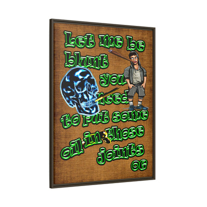 og - framed canvas art (brown papyrus)