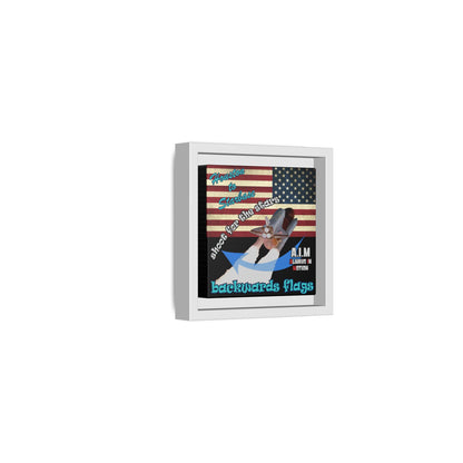 shoot for the stars - framed canvas art (black)