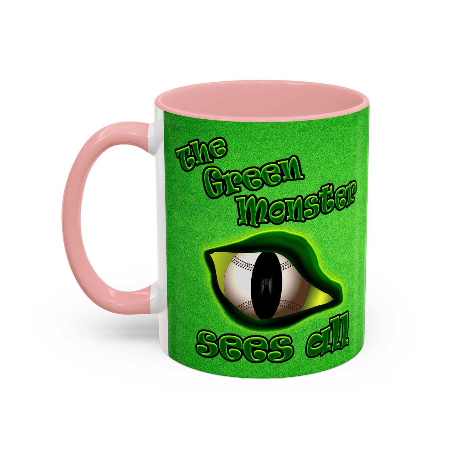 green monster - Accent Mug (green turf)