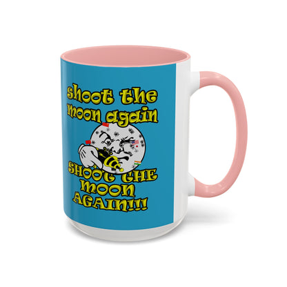 shoot the moon again - Accent Mug (turquoise)