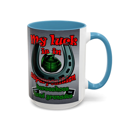 my luck - Accent Mug (brushed nickel)