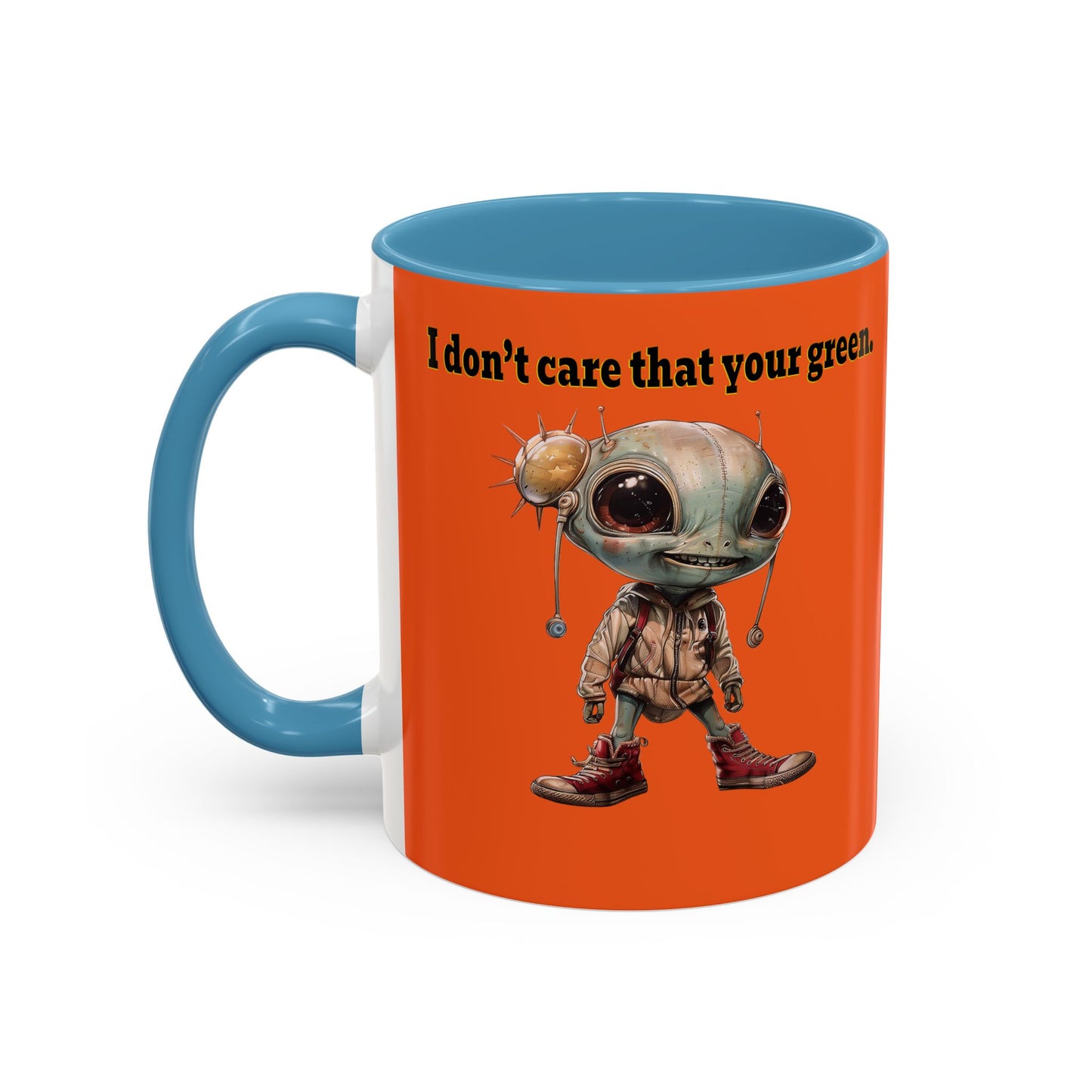 I don't care that your grey - Accent Mug (orange)