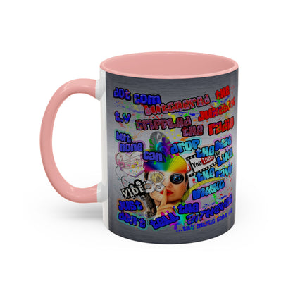 drop the beat - Accent Mug (brushed nickel)