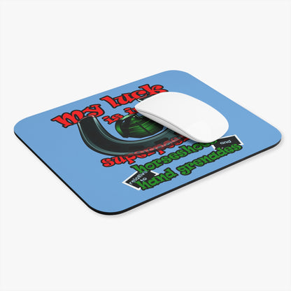my luck - Mouse Pad (Rectangle) (light blue)