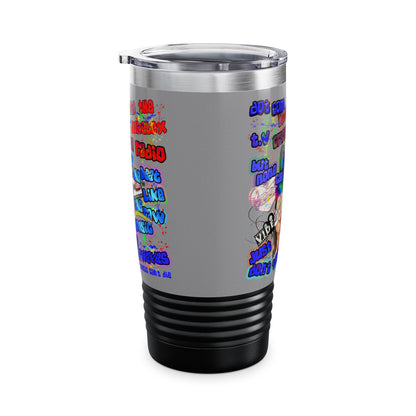 drop the beat - Ringneck Tumbler, 20oz (grey)