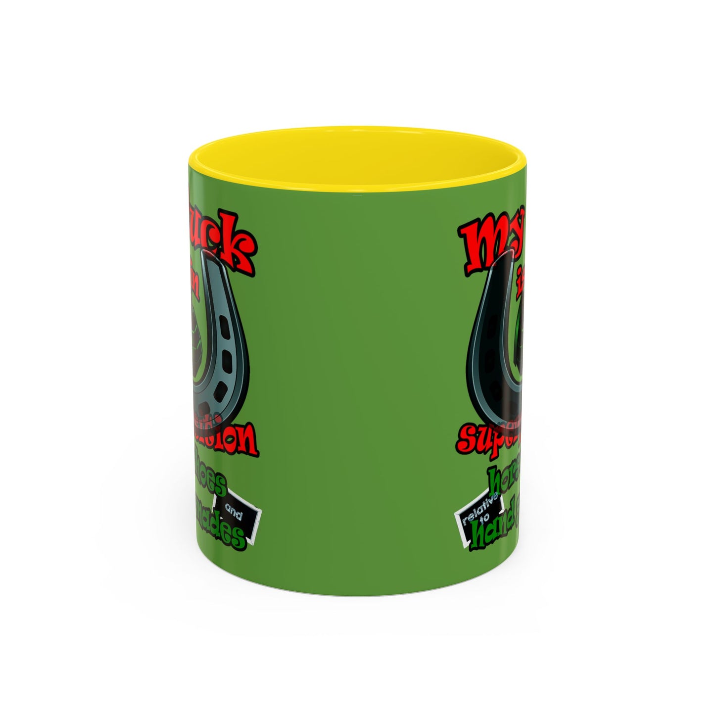 my luck - Accent Mug (green)
