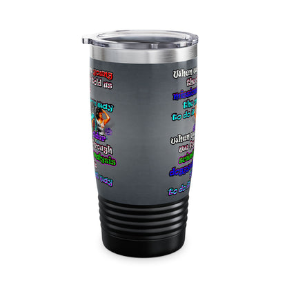 doggystyle - Ringneck Tumbler, 20oz (grey-light grey)