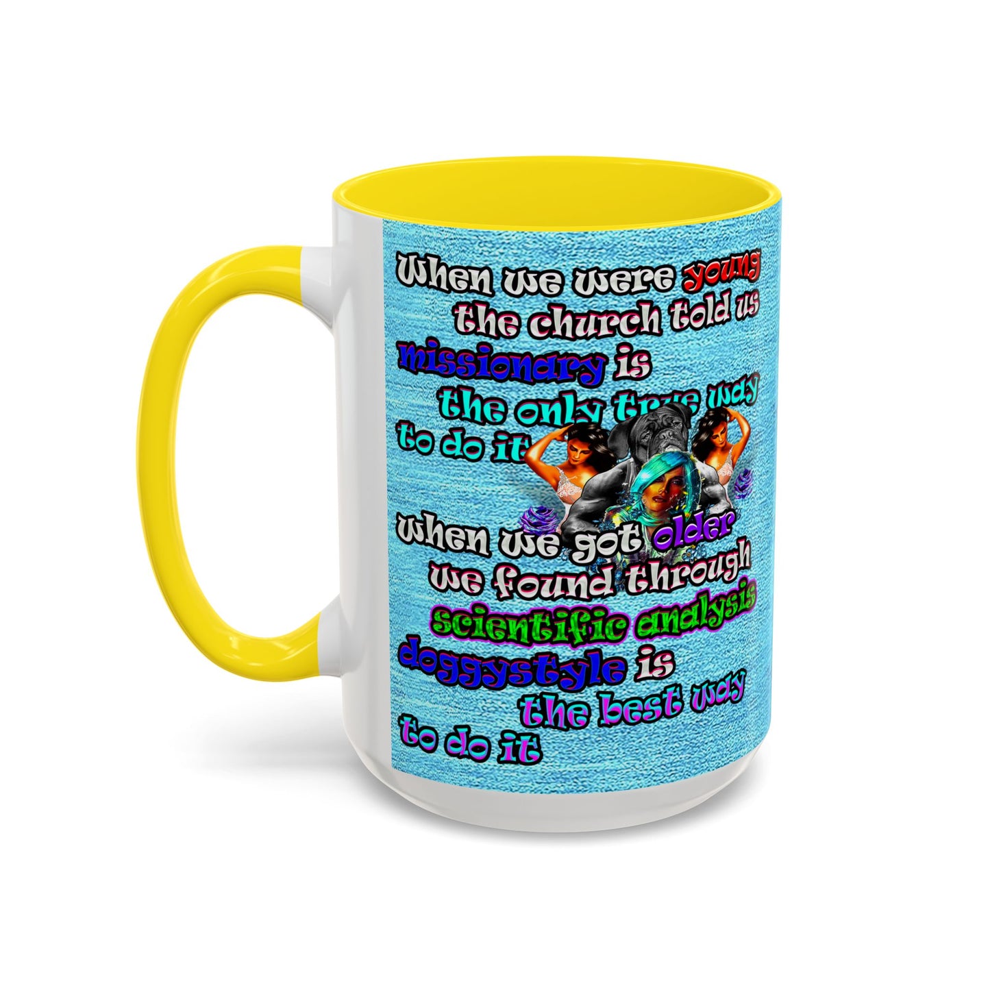 doggystyle - Accent Mug (faded blue)