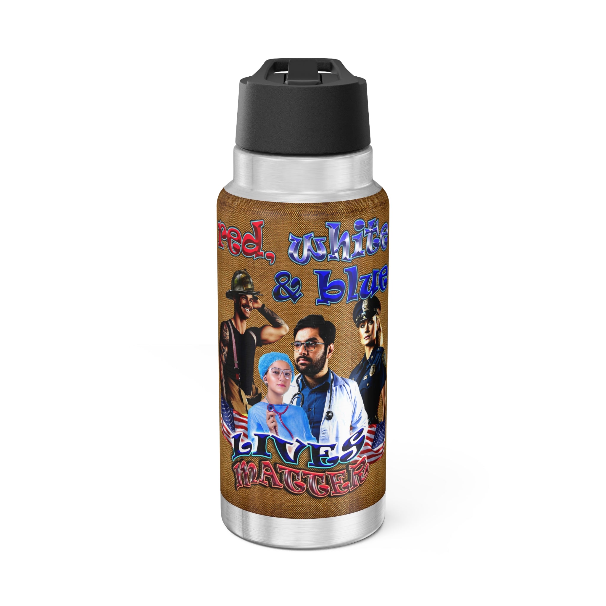 rw&b lives matter - Gator Tumbler, 32oz  (brown papyrus)