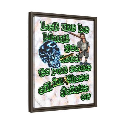 og - framed canvas art (white marble)