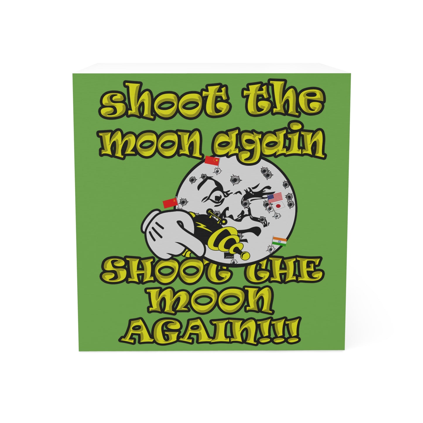 shoot the moon again - note cube (green)