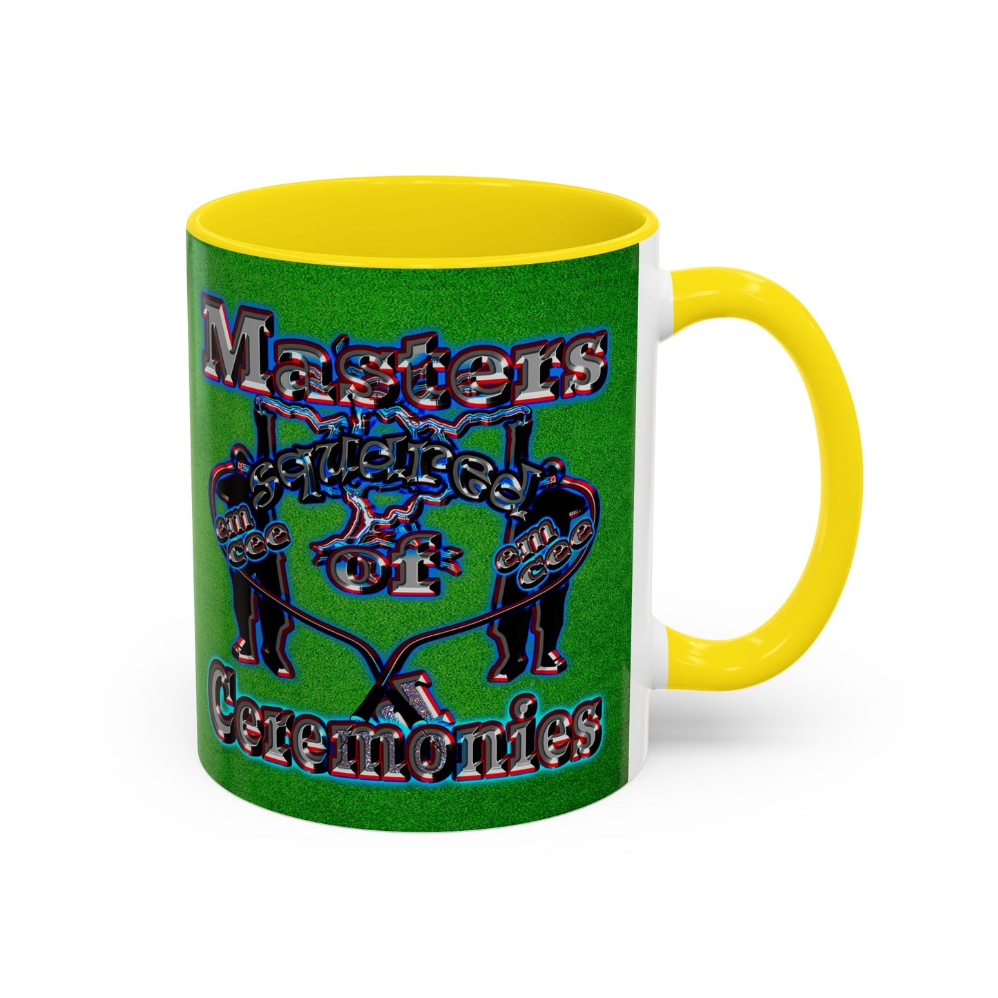 em cee squared - Accent Mug (green turf)