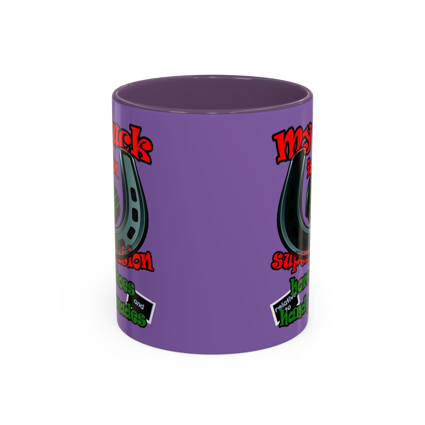 my luck - Accent Mug (light purple)