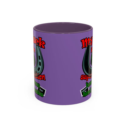 my luck - Accent Mug (light purple)
