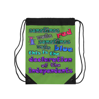 declaration of the independents - Drawstring Bag (green)