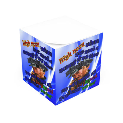 high noon - note cube (blue-white wave)