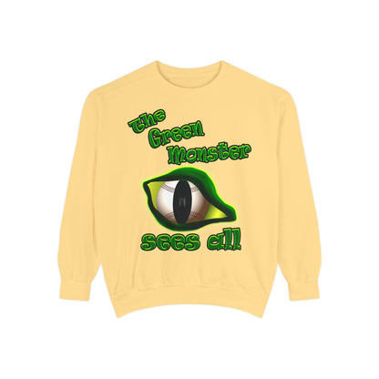 green monster - Unisex Garment-Dyed Sweatshirt