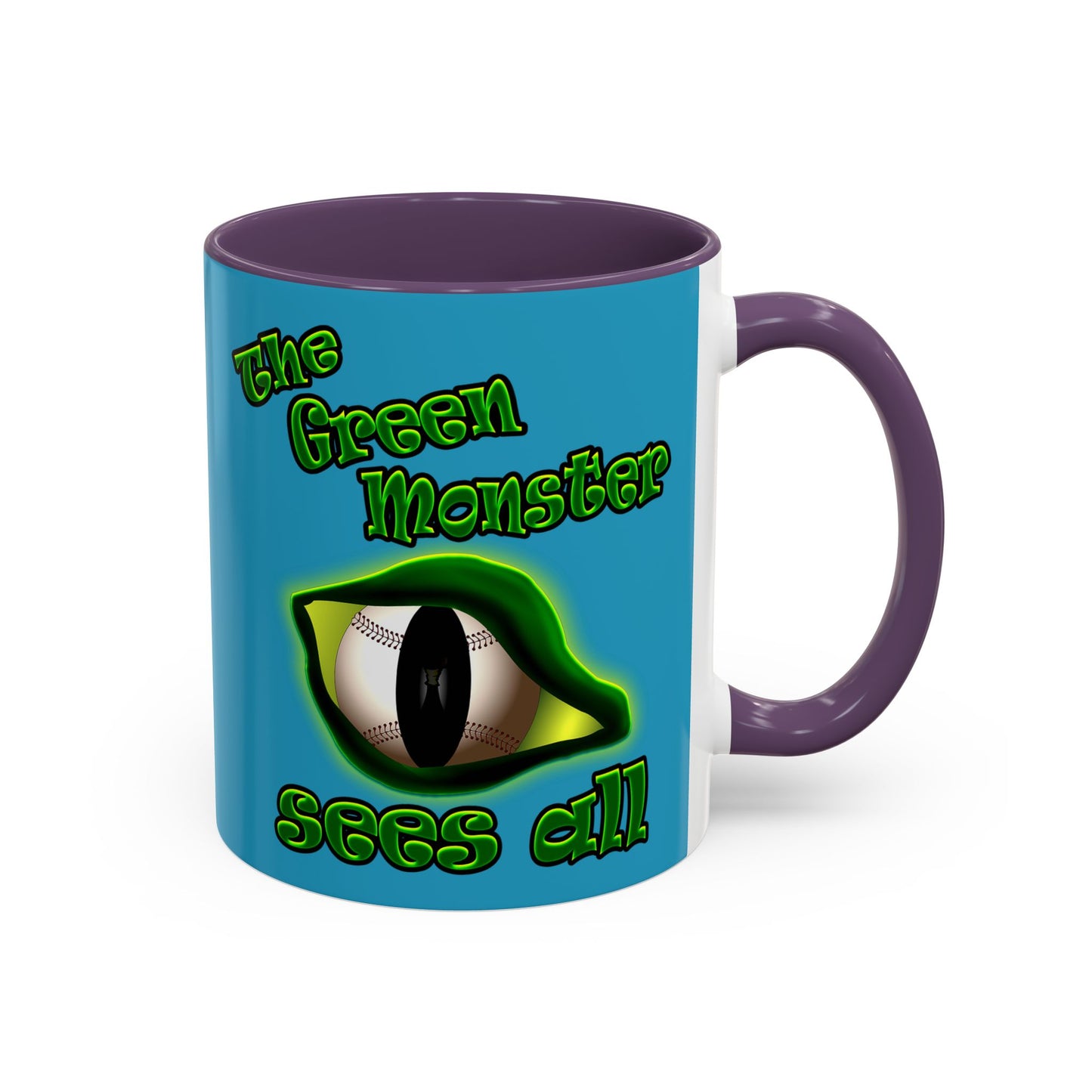 green monster - Accent Mug (turquoise)