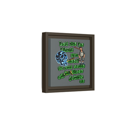 og - framed canvas art (dark grey)
