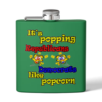 popping like popcorn - Stainless Steel Flask