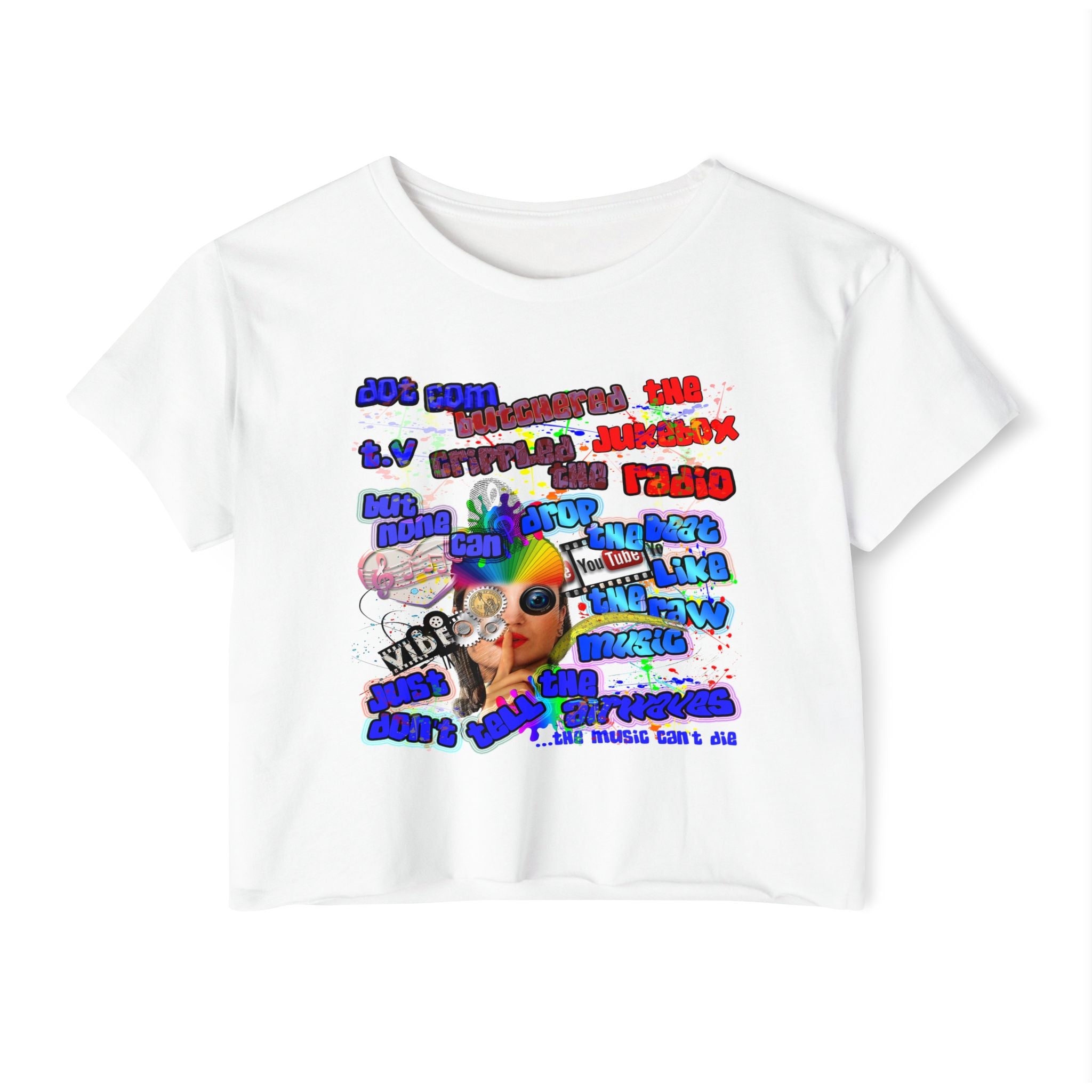 drop the beat - Women's Festival Crop Top