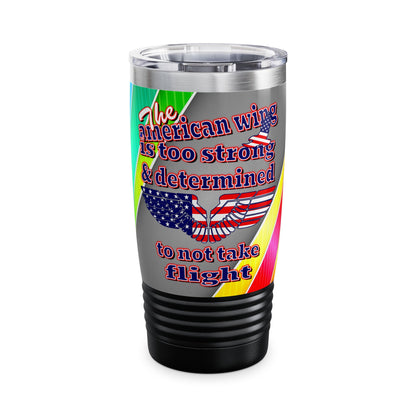 american wing - Ringneck Tumbler, 20oz (rainbow split)