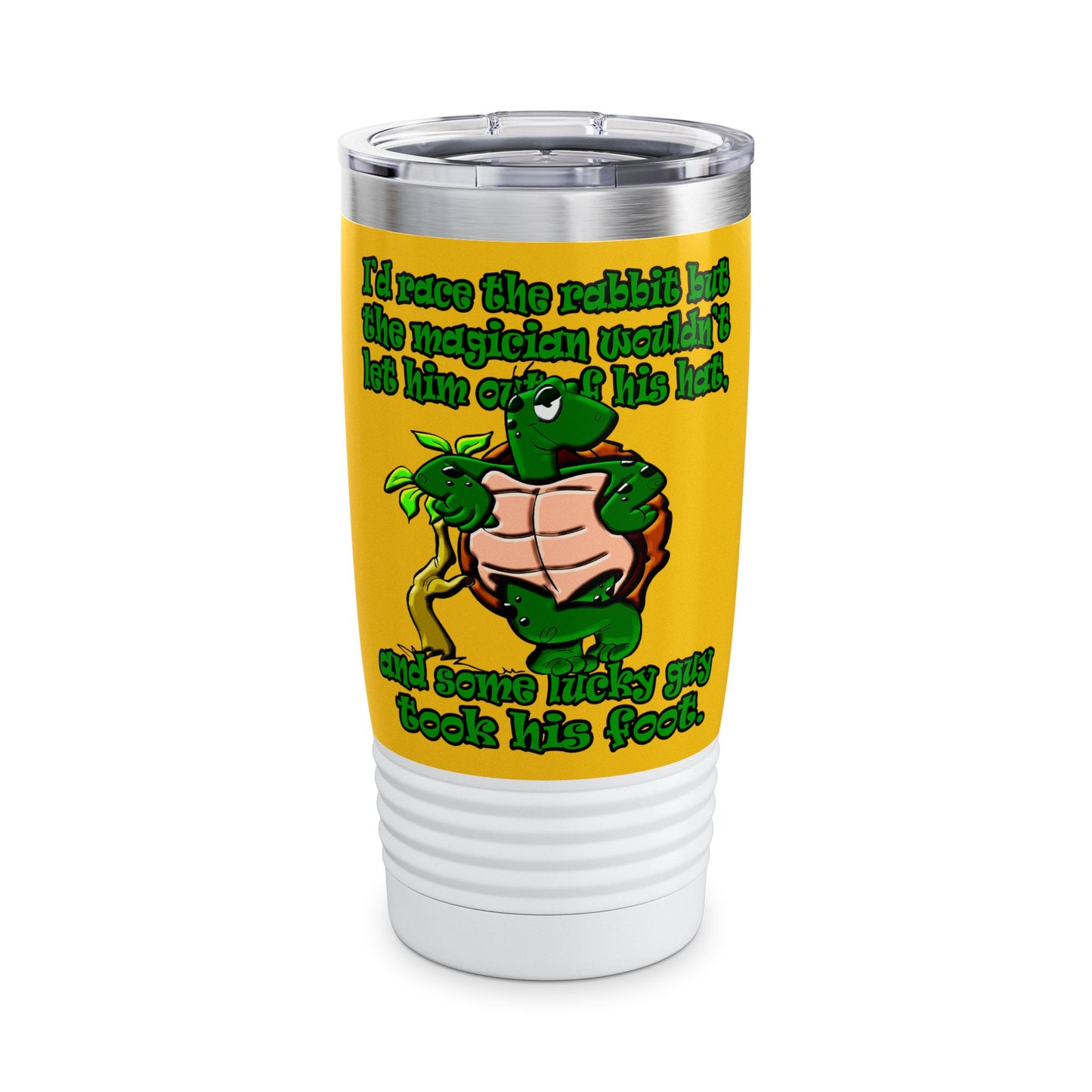 turtle race - Ringneck Tumbler, 20oz (yellow)