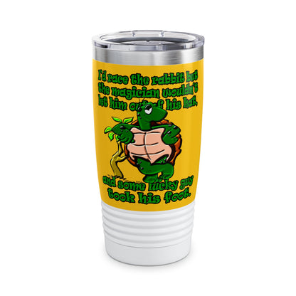 turtle race - Ringneck Tumbler, 20oz (yellow)
