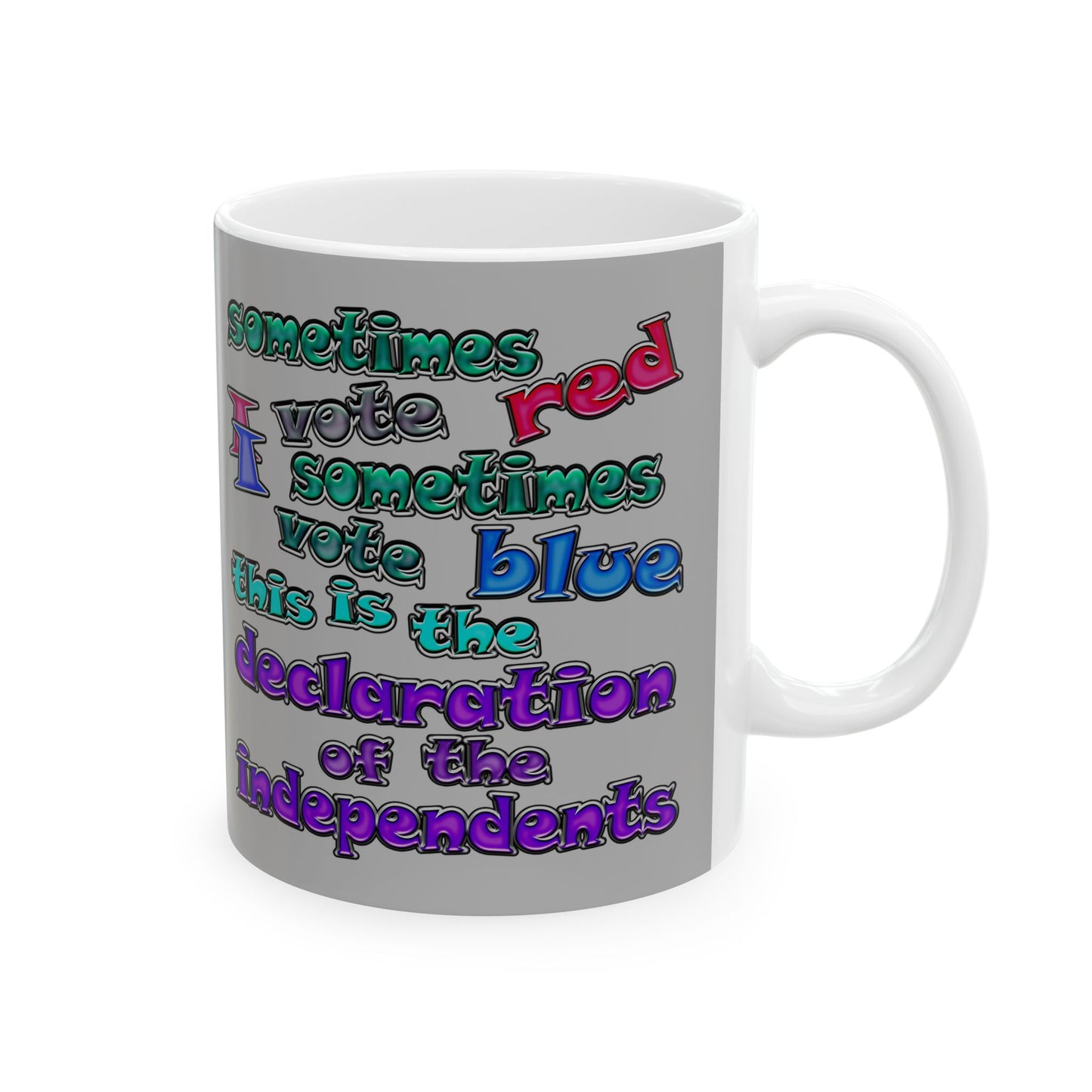 declaration of the independents - White Mug (light grey)