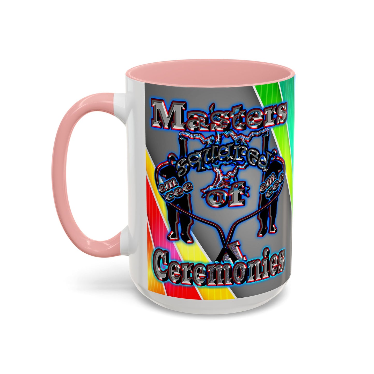 em cee squared - Accent Mug (rainbow split)