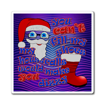 santa's shoes - Magnets - (purple wave)