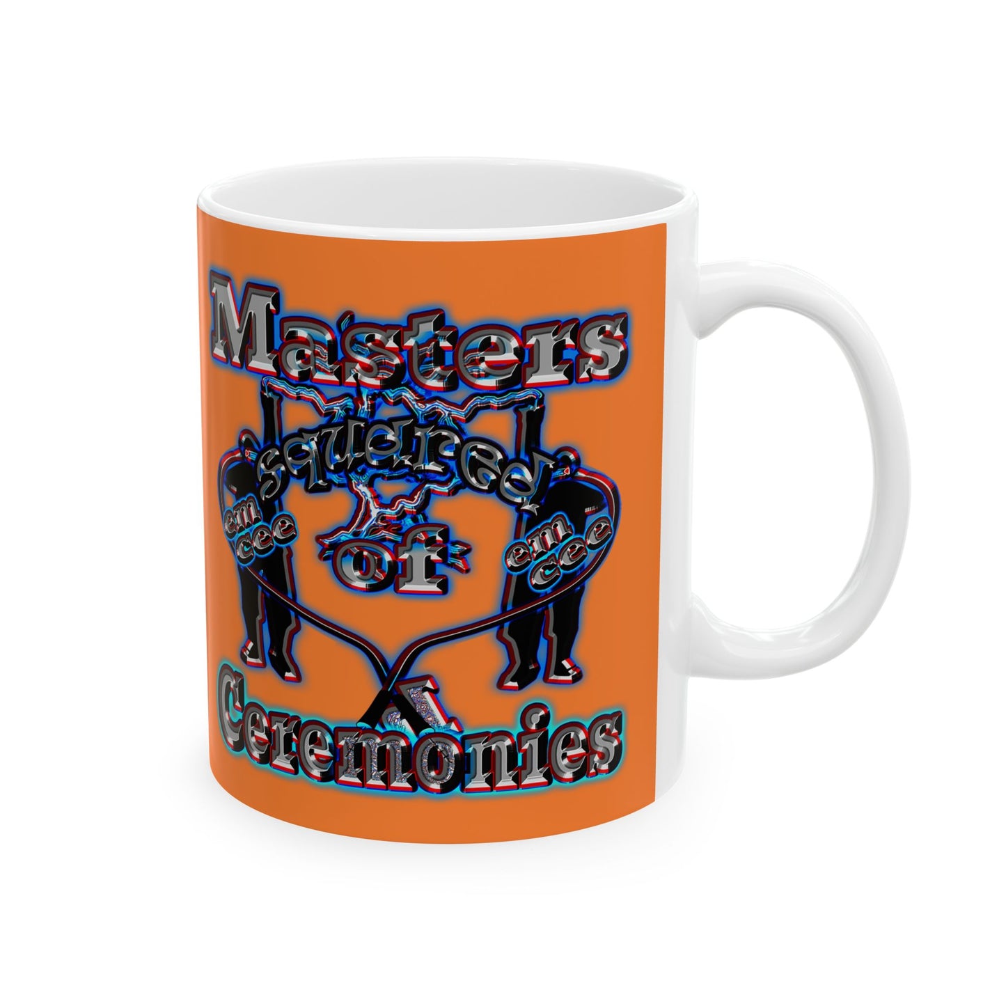 em cee squared - White Mug (crusta)