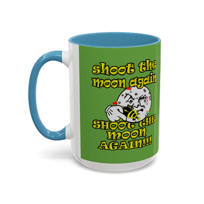 shoot the moon again - Accent Mug (green)