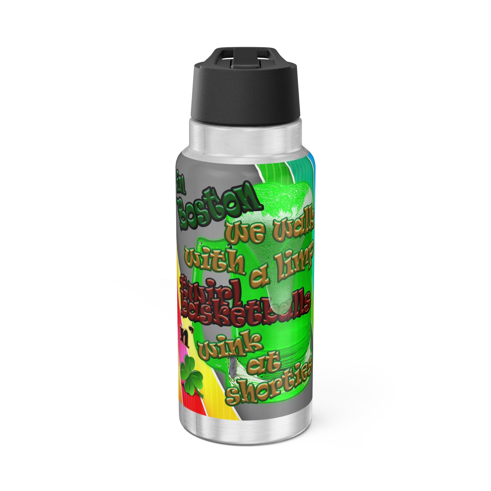 celtics logo - Gator Tumbler, 32oz  (rainbow split)