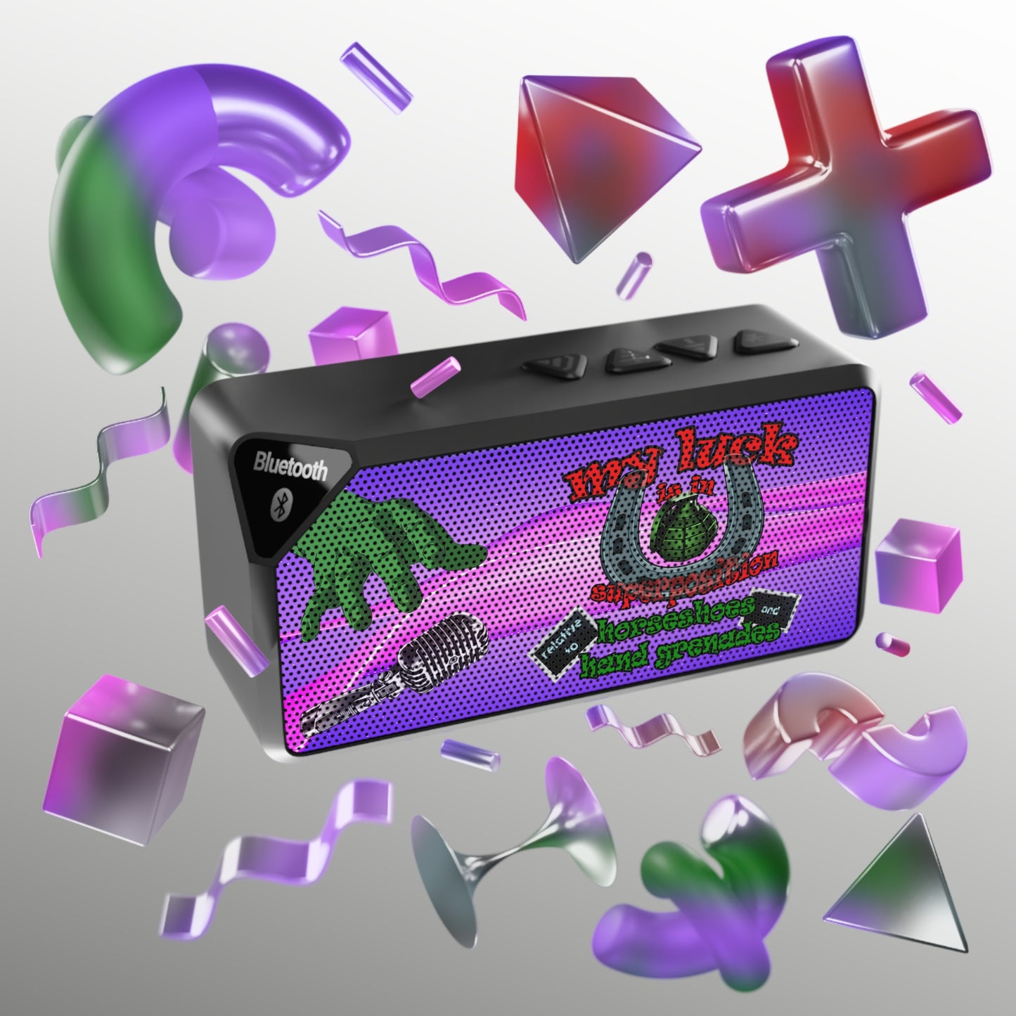 my luck - Jabba Bluetooth Speaker (purple-pink wave)