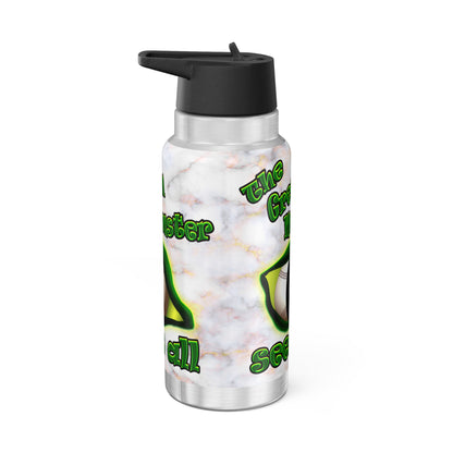green monster - Gator Tumbler, 32oz  (white marble)