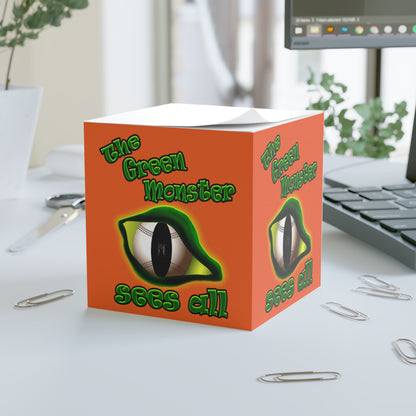 green monster - note cube (orange)