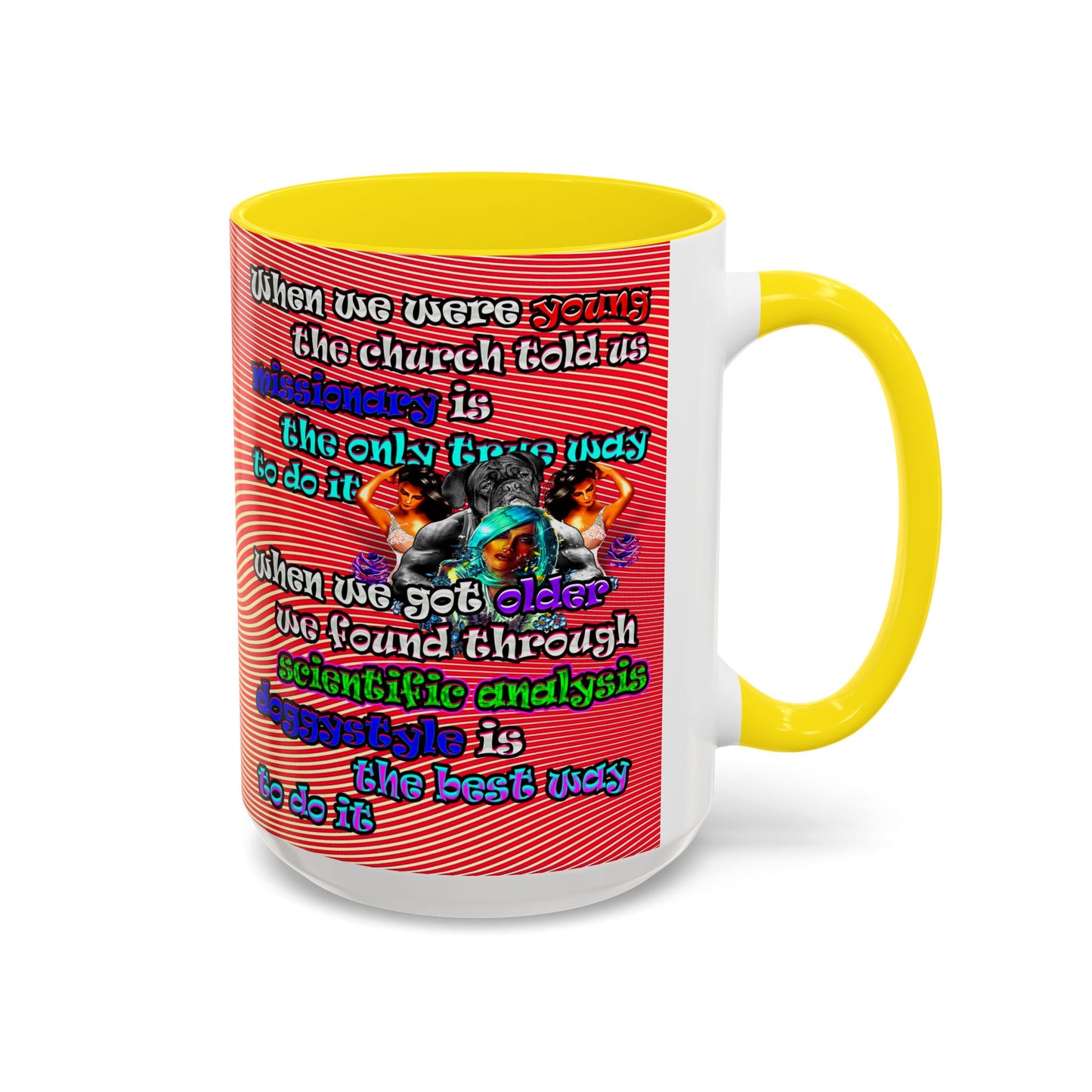 doggystyle - Accent Mug (yellow-orange wave)