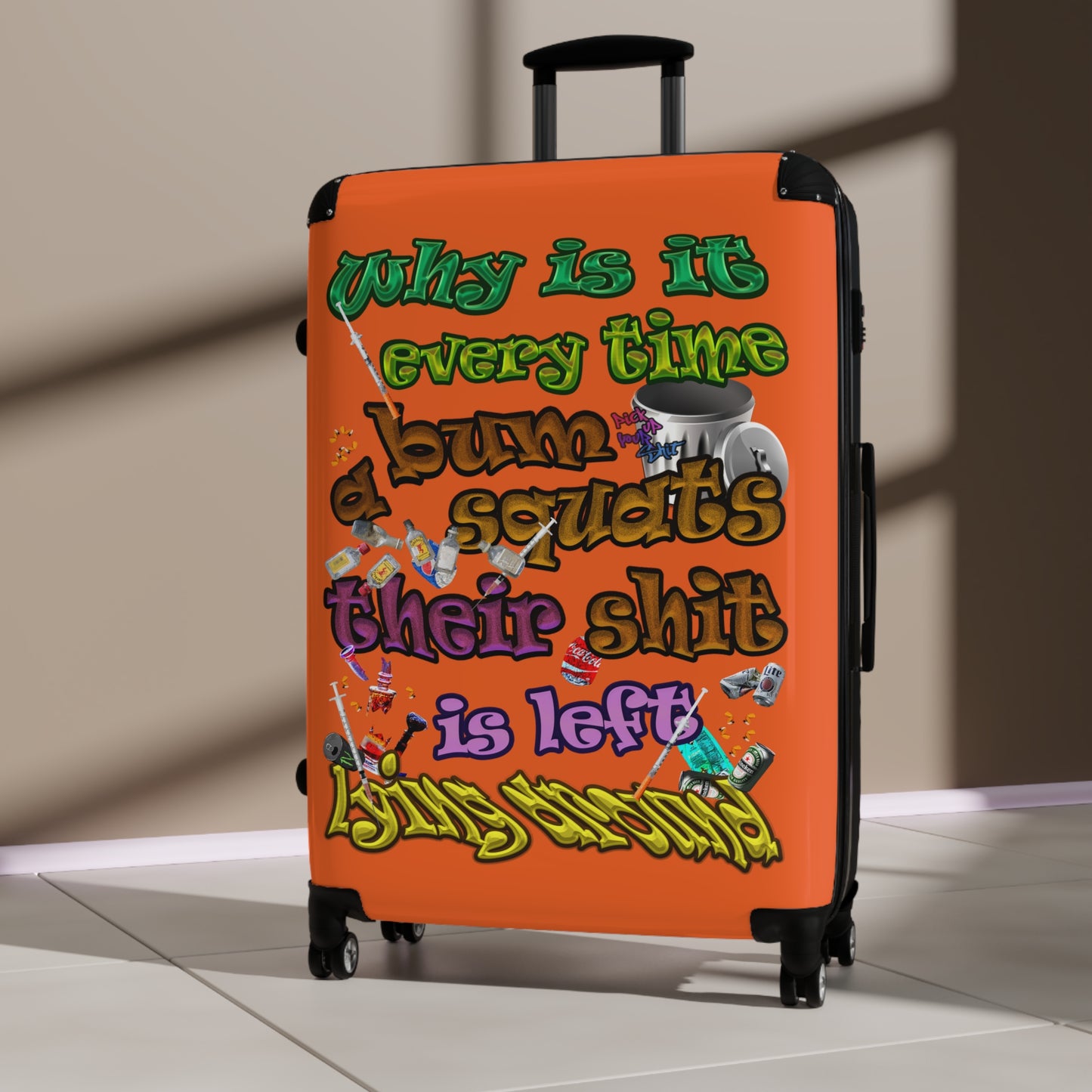 the bum's shit - Suitcase (orange)