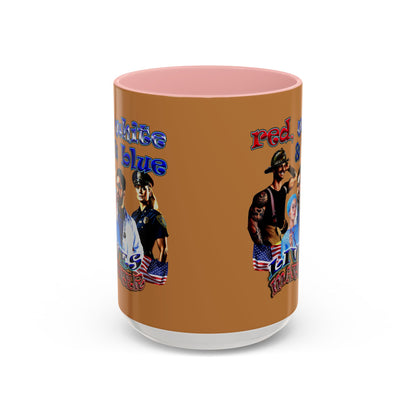 rw&b lives matter - Accent Mug (light brown)