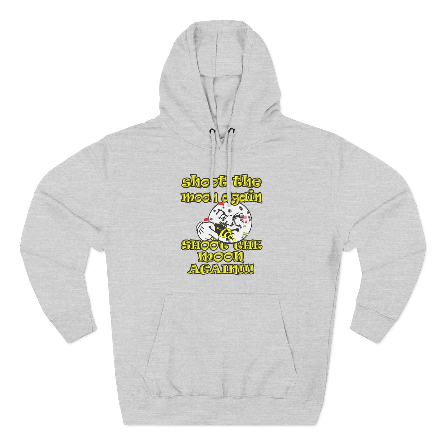 shoot the moon again - Three-Panel Fleece Hoodie