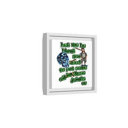 og - framed canvas art (white)