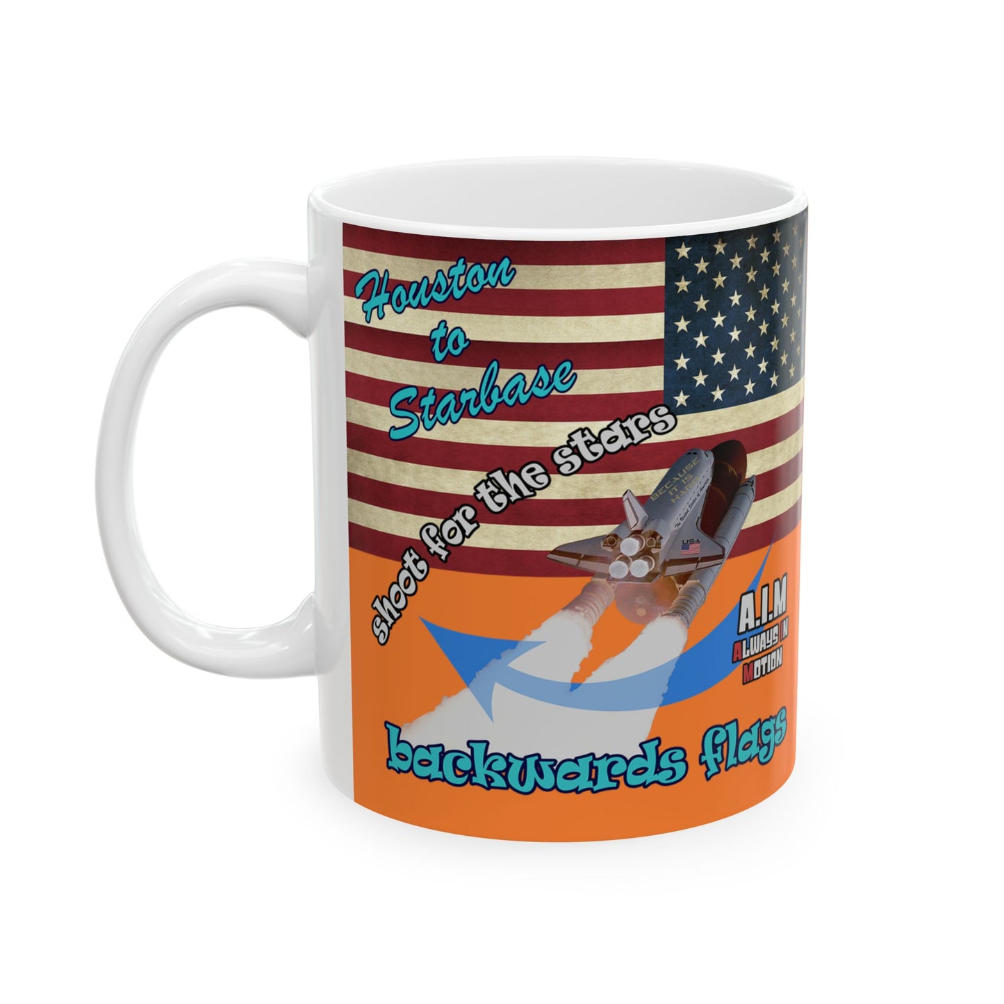 shoot for the stars - White Mug (crusta)