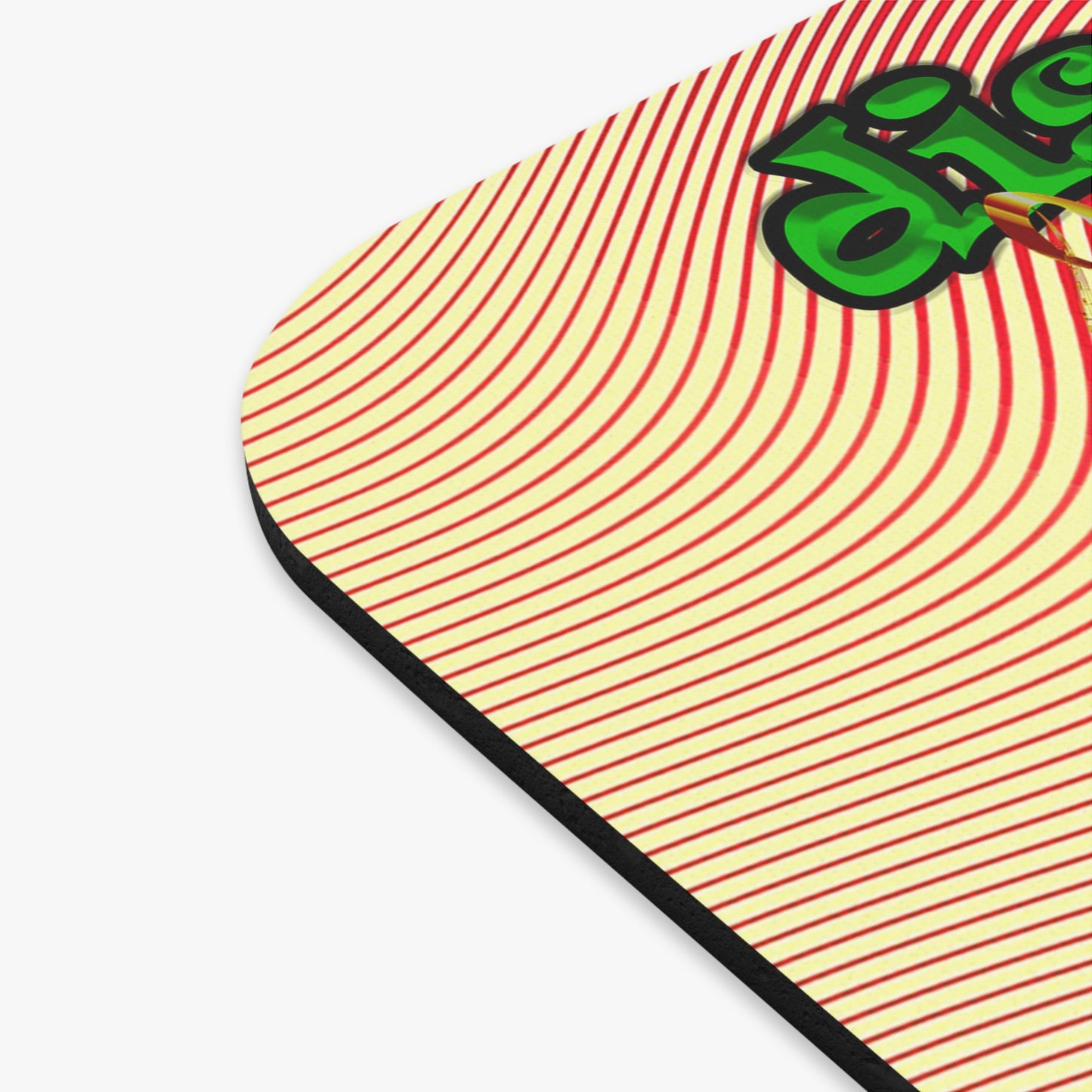 disc jockey - Mouse Pad (Rectangle) (yellow-orange wave)