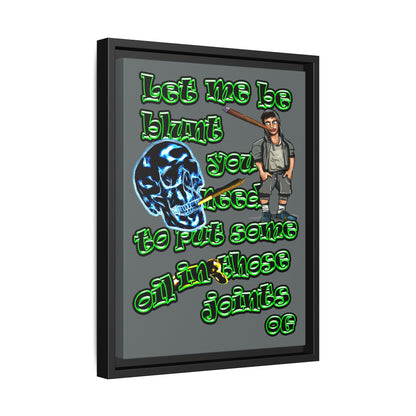 og - framed canvas art (dark grey)